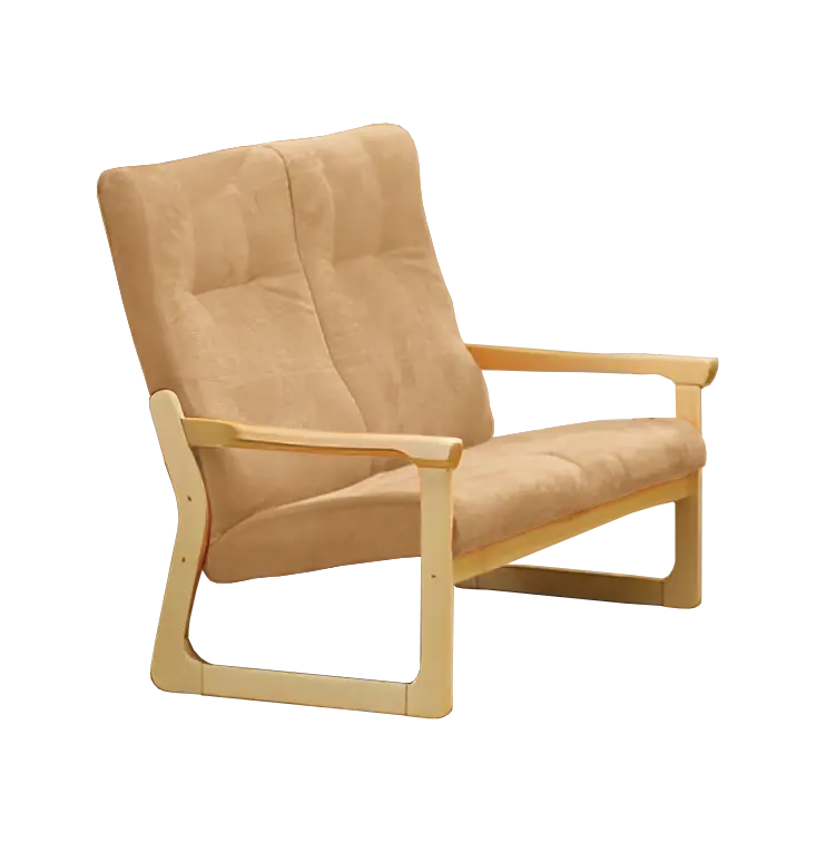 BE - 2 dvojkřeslo, koženka HOLY BE 3 - koženka světlá káva